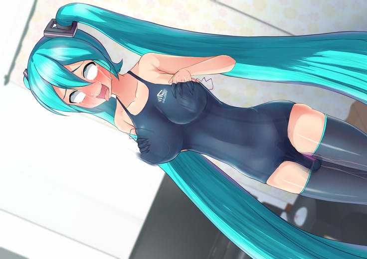 巨乳スク水ミクさんのハメ撮り生放送