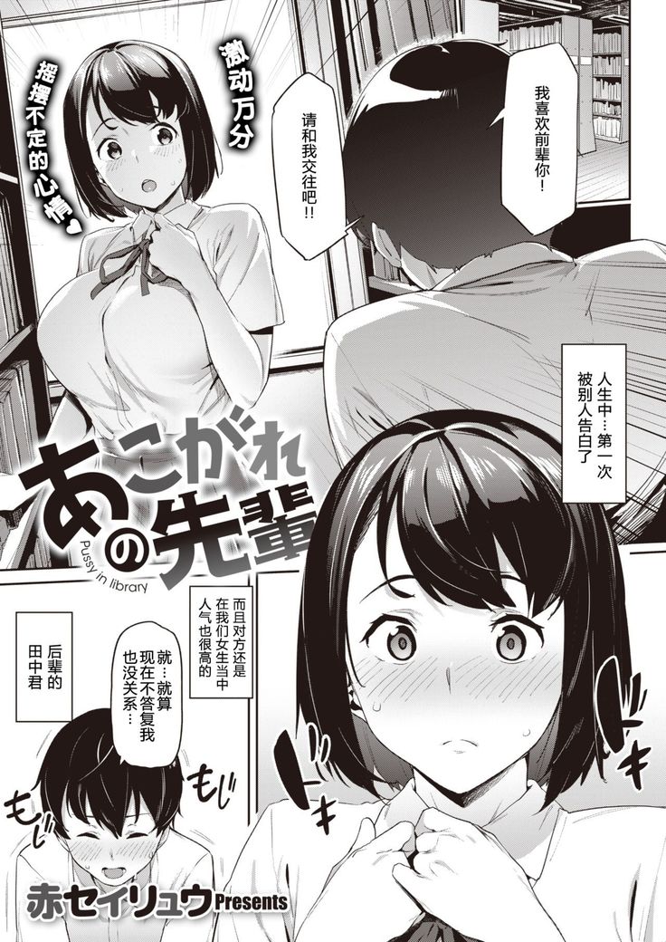 Akogare no Senpai ~Pussy in library~ | 憧憬的前辈~是图书馆中的小穴~