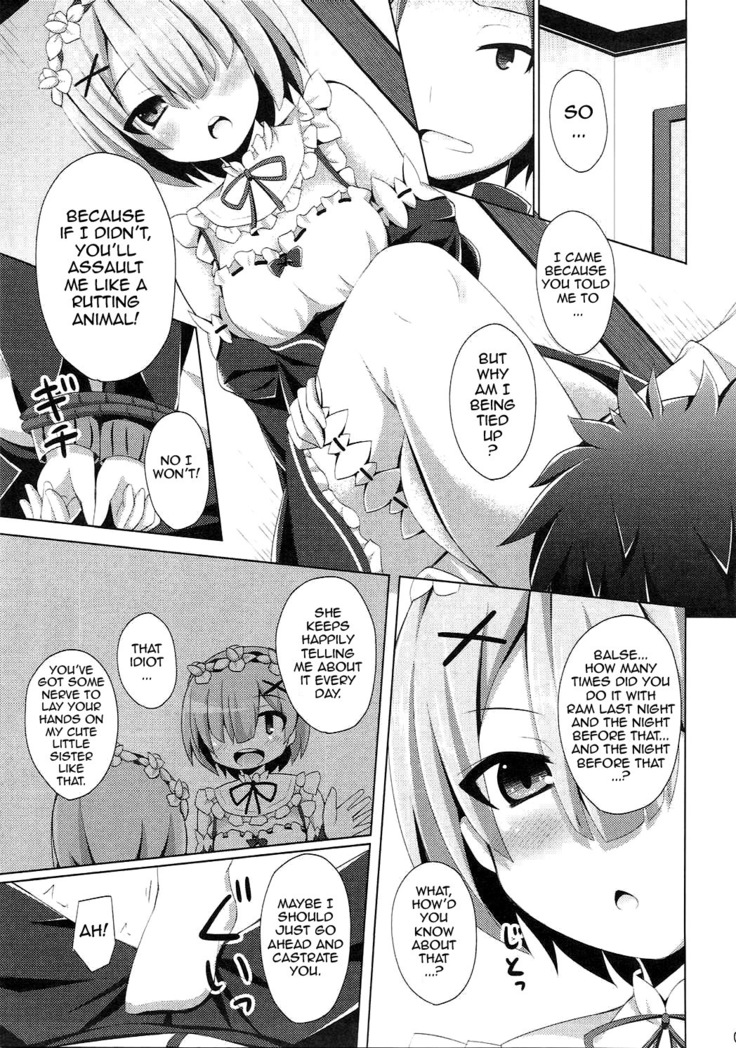 "A Subaru-kun Ecchi Shimasu?" "Chotto Barusu Nani Jiro Jiro Miten no yo"   {doujin-moe.us}