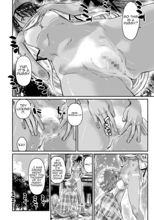 Hiyake no Bitch Shoujo wa, Doutei no Senpai o Yagai Sex ni Sasou | A Slutty Girl Who Was Tanning Seduced Her Virgin Senpai Into Outdoor Sex 2 Page #17