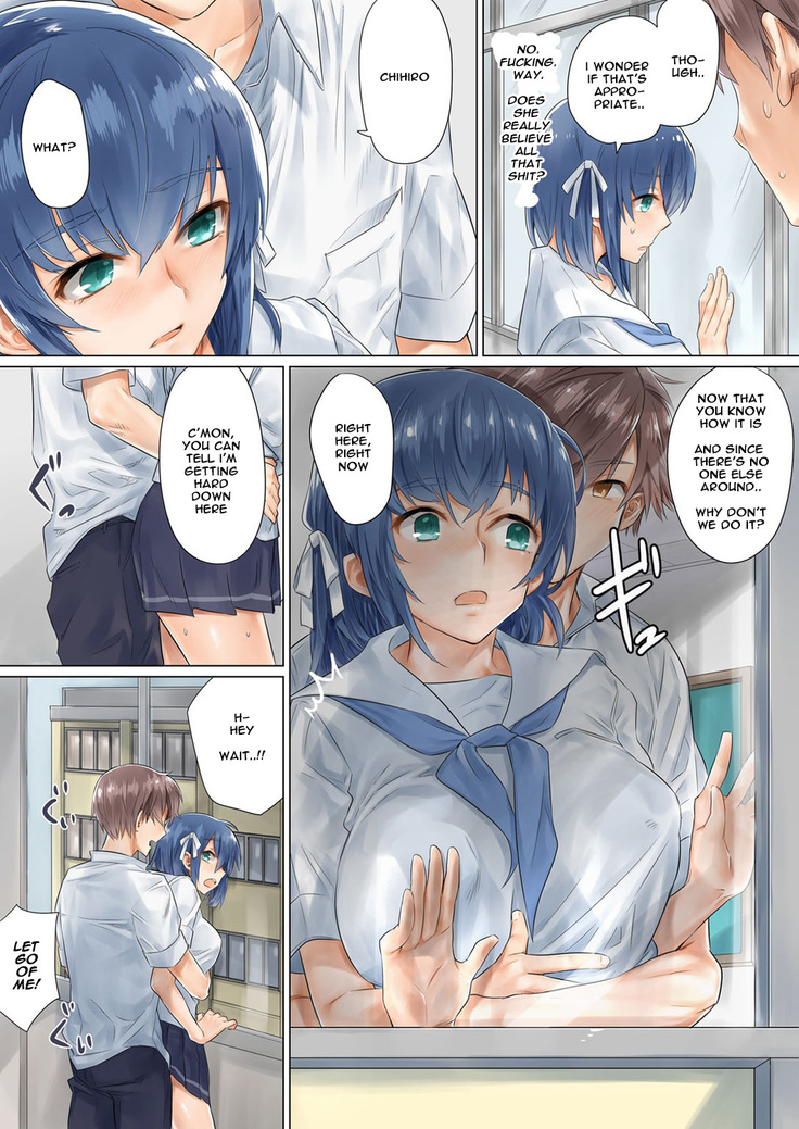 Netorare Kanojo -Kareshi (Ani) o Mae ni Futago (Otouto) to Kyoushitsu Ecchi- Vol.01