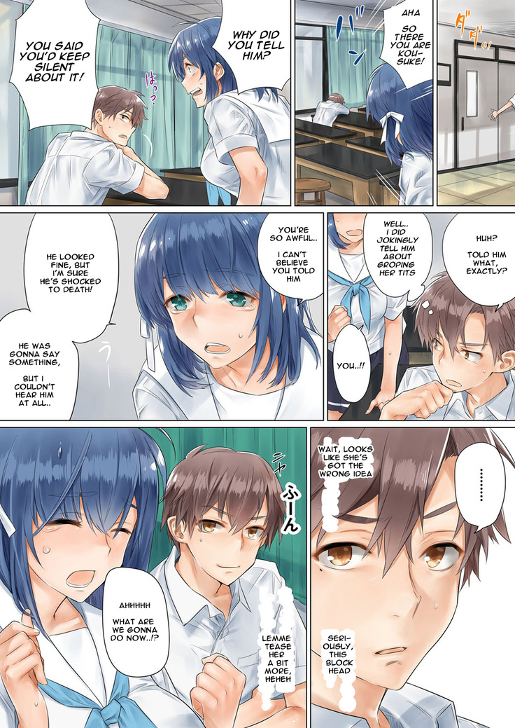 Netorare Kanojo -Kareshi (Ani) o Mae ni Futago (Otouto) to Kyoushitsu Ecchi- Vol.01