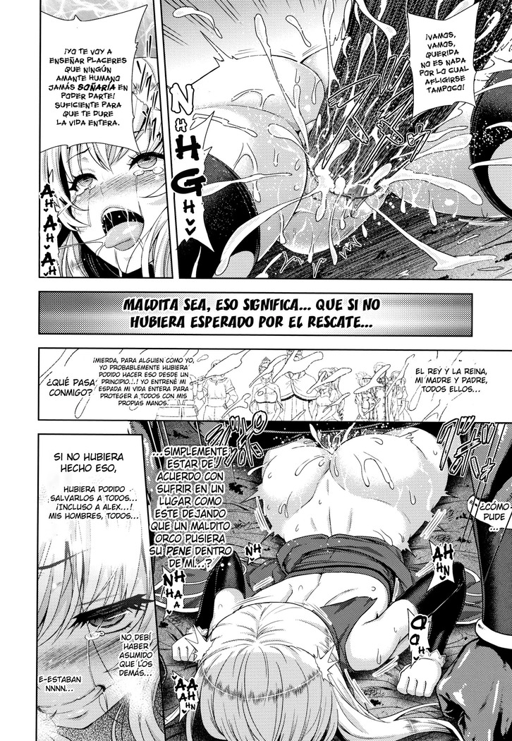 Erona -Orc no Inmon ni Okasareta Onna Kishi no Matsuro- | Erona -La Caída de una Hermosa Guerrera Maldecida con la Lasciva Marca de un Orco + Epílogo