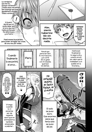 Erona -Orc no Inmon ni Okasareta Onna Kishi no Matsuro- | Erona -La Caída de una Hermosa Guerrera Maldecida con la Lasciva Marca de un Orco + Epílogo Page #167