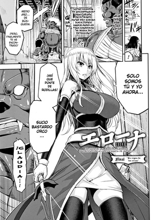 Erona -Orc no Inmon ni Okasareta Onna Kishi no Matsuro- | Erona -La Caída de una Hermosa Guerrera Maldecida con la Lasciva Marca de un Orco + Epílogo Page #165