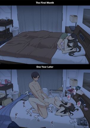 Dousei Seikatsu Ikkagetsume to Ichinen Ato, Asaokite kara Shuushin made no Hikaku | A Day in the Life of a Couple: Their First Month Living Together vs. One Year Later - Page 26