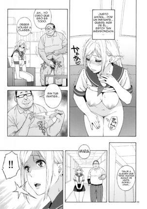 Tenkousei JK Elf 2 -Kegasareta Konyaku no Akashi- - Page 8