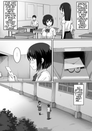 Fukujuu no Noroi de Classmate o Onaho-ka Suru Hanashi | The Story of Turning Your Classmate into an Onahole through a Curse of Obedience - Page 4