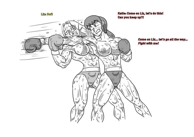 Boxing Girls Katie vs. Liz Rounds 1-4  Plus Bonus Sisters Round