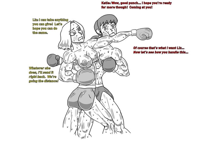 Boxing Girls Katie vs. Liz Rounds 1-4  Plus Bonus Sisters Round