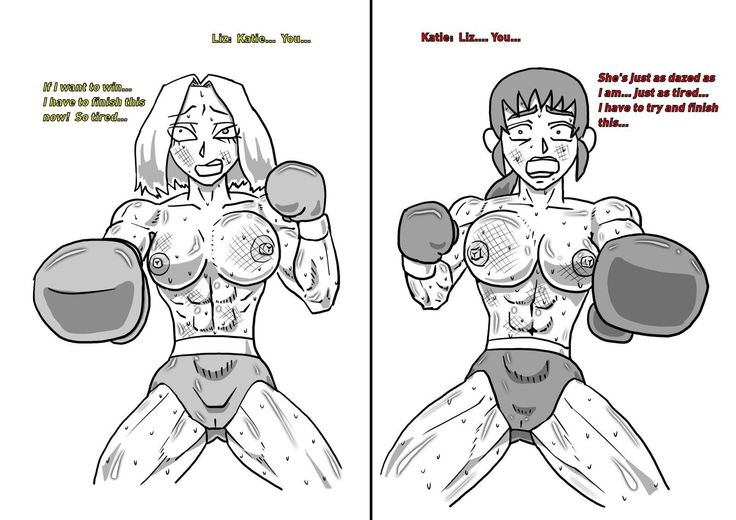 Boxing Girls Katie vs. Liz Rounds 1-4  Plus Bonus Sisters Round