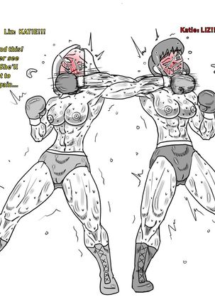 Boxing Girls Katie vs. Liz Rounds 1-4  Plus Bonus Sisters Round Page #21