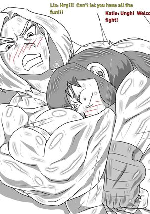 Boxing Girls Katie vs. Liz Rounds 1-4  Plus Bonus Sisters Round Page #56
