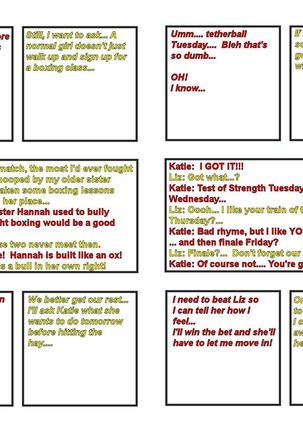 Boxing Girls Katie vs. Liz Rounds 1-4  Plus Bonus Sisters Round Page #69