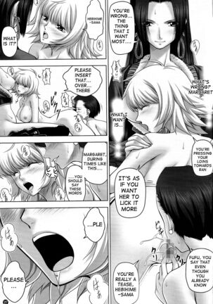 (C84) [Mikenekodou (Muten)] Hebihime-sama to Warui Mushi | Hebihime-Sama Punishes Margaret (One Piece) [English] {doujin-moe.us} - Page 26