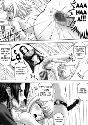 (C84) [Mikenekodou (Muten)] Hebihime-sama to Warui Mushi | Hebihime-Sama Punishes Margaret (One Piece) [English] {doujin-moe.us} - Page 16