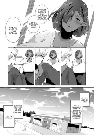 Mucchiri Dekachichi Dark Elf no Obasan to Icha Love Fudeoroshi Seikatsu Page #41