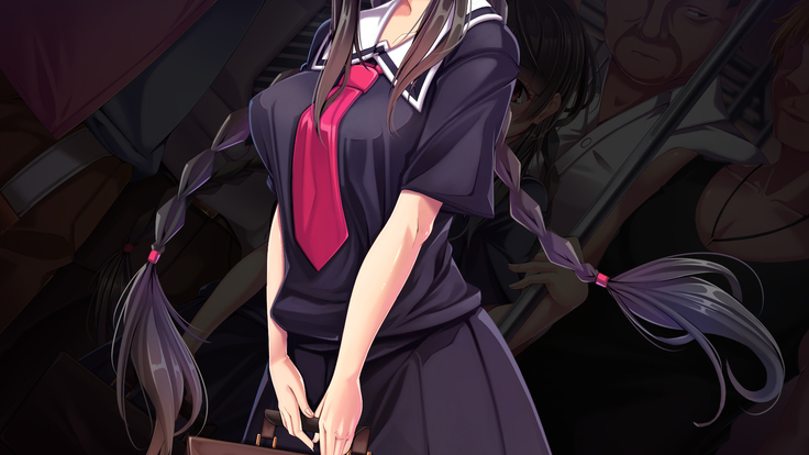 I saw that a subdued schoolgirl fell prey to molesters