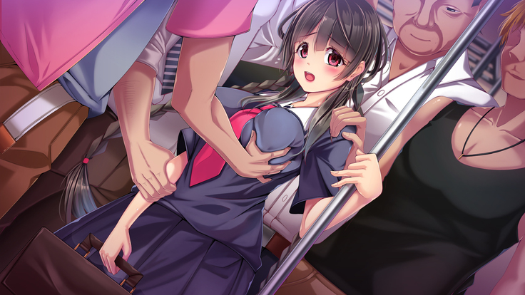 I saw that a subdued schoolgirl fell prey to molesters