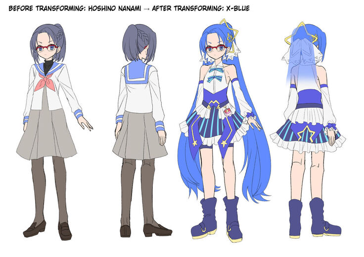 Henshin Heroine Team no Zunouha de Majime de Hinnyuu no Blue | The Smart, Diligent and Flat-Chested Blue from the Team of Morphing Heroines