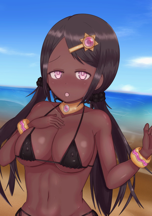 Kasshoku Musume to Beach de Ecchi! Page #93