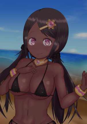 Kasshoku Musume to Beach de Ecchi! Page #84