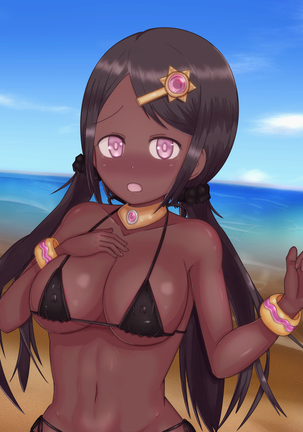 Kasshoku Musume to Beach de Ecchi! Page #91