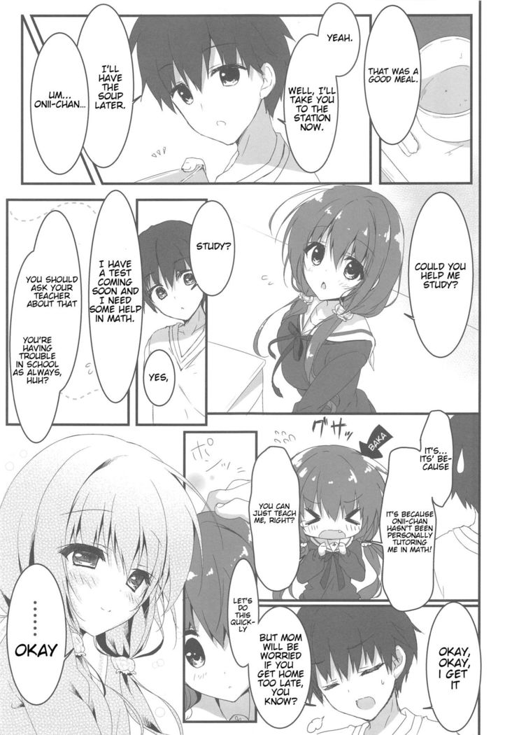 Gomennasai, Onii-chan ga Suki desu. | I'm sorry, Onii-chan, I love you.