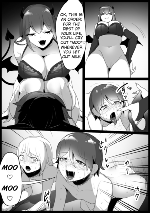 Sakubatsu ~Succubus Shimai ni Kachiku ni sarete Ochinchin o Shiborasechau Ohanashi~ | Sakubatsu ~Turned into Livestock and Getting our Penises Milked by Succubus Sisters~ Page #18