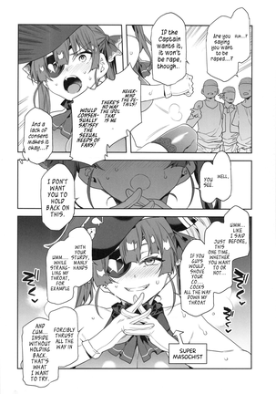 Marine Senchou wa Hi Goui no Ue de Wakarasaretai | Captain Marine Wants to be Raped in a Non-Consensual Manner (decensored) - Page 7