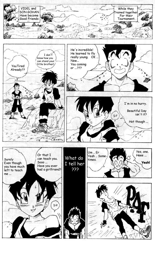 Videl Learns To Fly And Son Gohan Learns To...