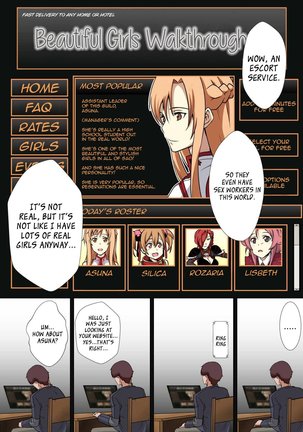 Asuna, the Escort from the Beautiful Girls Walkthrough Company - Page 2
