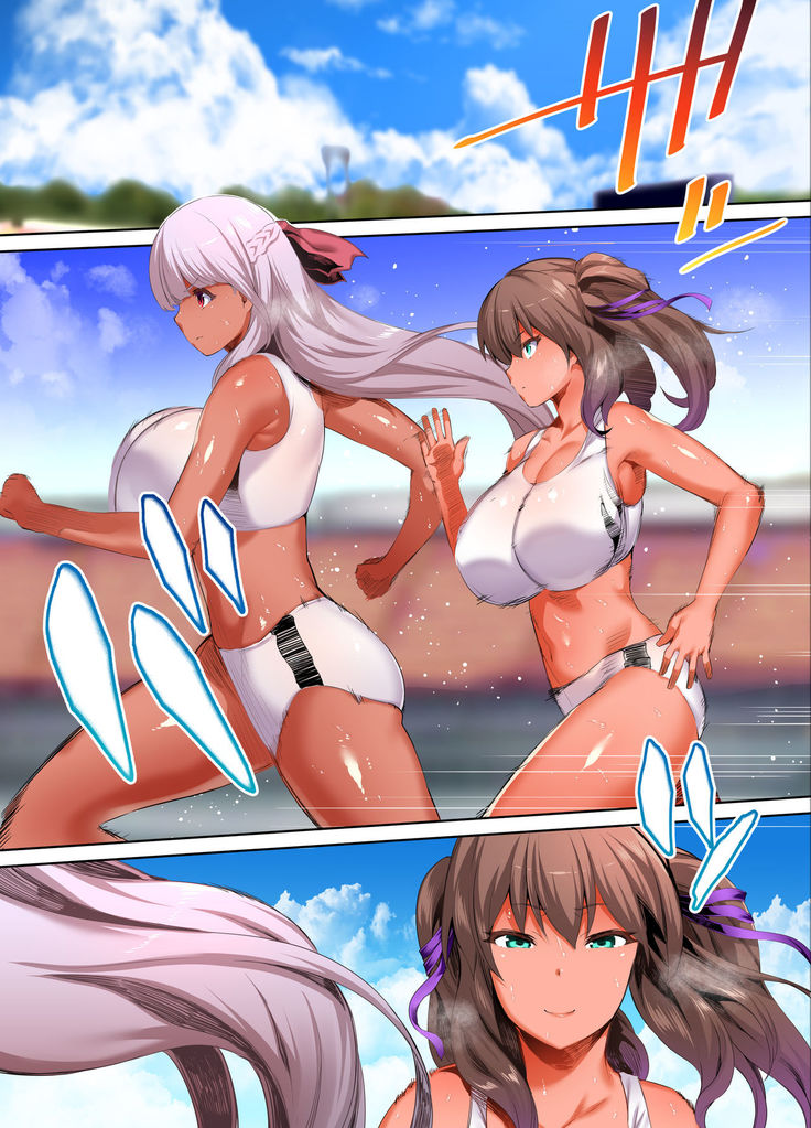 Rikujoubu Buchou to Fukubuchou wa Ore no Nama Onaho!!! Kasshoku Hada Ban