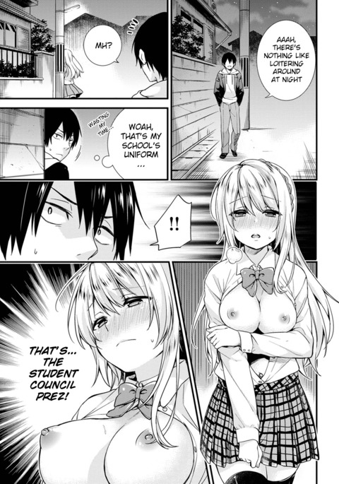 Gakuen no Ojou-sama ga Roshutsukyou no Dohentai datta Hanashi Ch. 1-2