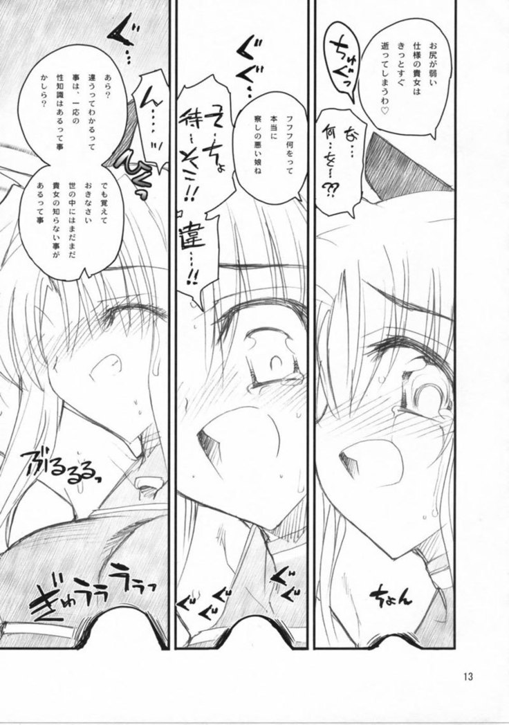Fate-san ga Mae kara Ushiro kara