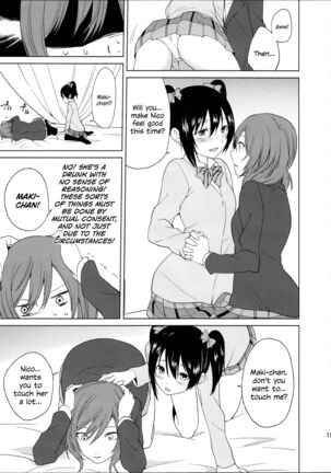 (C89) [Tatakai no Kiseki (Senyuu, Marimuu)] Nico-chan to Haeteru Maki-chan ga Ecchi na Koto Suru dake no Hon | A Book Where Nico-chan and Maki-chan With a Dick Do Sexy Things and Nothing Else (Love Live!) [English] [N04h] [Incomplete] Page #11