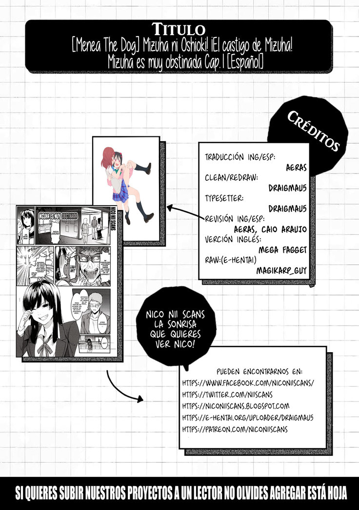 Mizuha ni Oshioki! | ¡El Castigo de Mizuha! Ch. 1-4