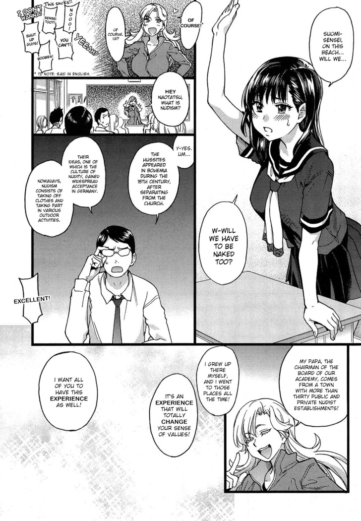 Nudist Beach ni Syuugaku Ryokoude!! Ch. 1-9