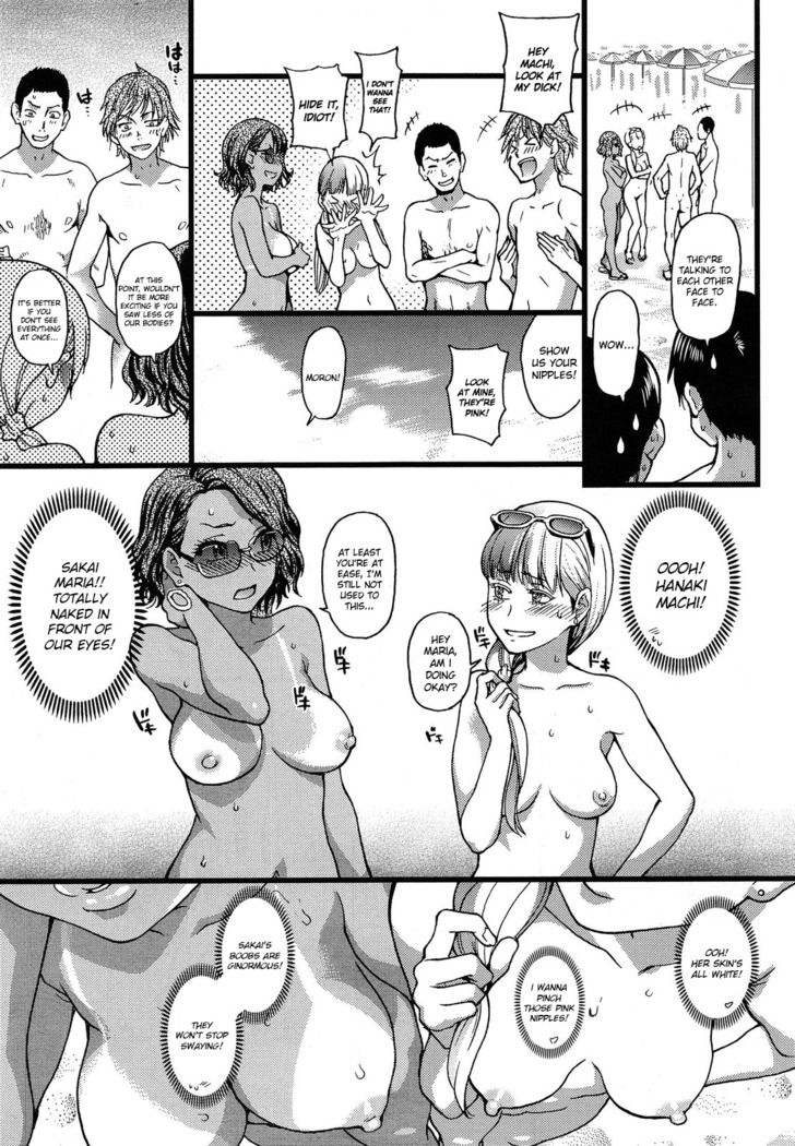 Nudist Beach ni Syuugaku Ryokoude!! Ch. 1-9