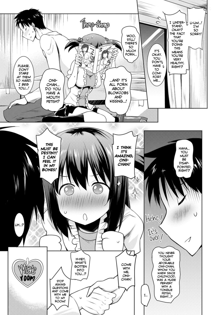 I Can't Live Without My Little Sister's Tongue Chapter 01-02 + Secret Baby-making Sex with a Big-titted Mother and Daughter!