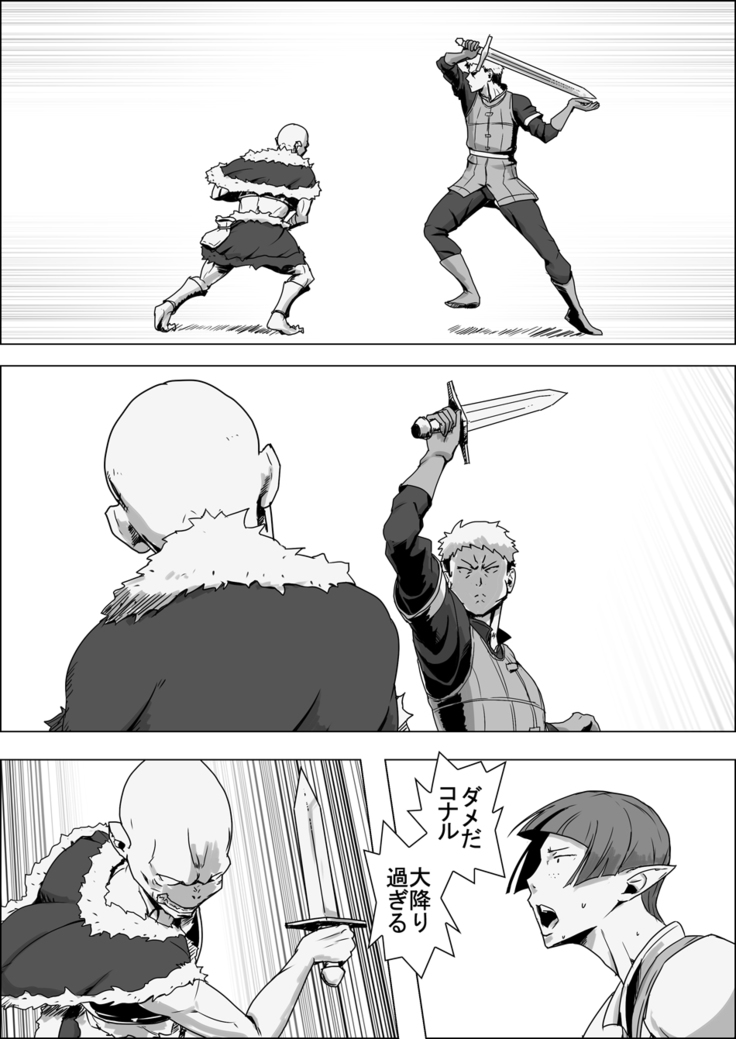 Untitled Fantasy A Plain Elf and An Apprentice Warrior IX