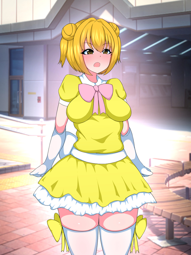 Seigi no Mahou Shoujo Cute-chan ga Akuochi Futanari Bitchi ni Naru nante...