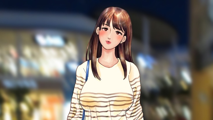 kyonyuu seiso yariman JK to doutei ojisan no shasei gaman → nama nakadashi