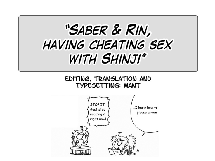 Saber & Rin, Shinji to Uwaki Sex Suru