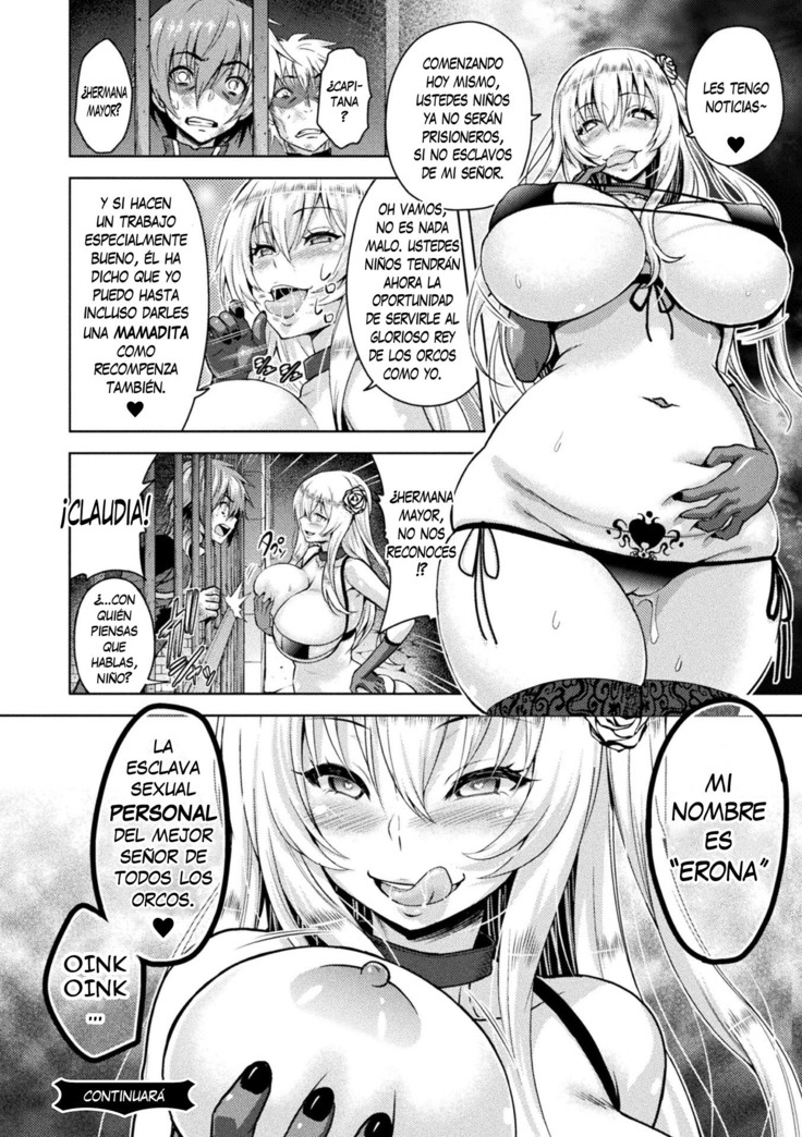 Erona -Orc no Inmon ni Okasareta Onna Kishi no Matsuro-   Erona -La Caída de una Hermosa Guerrera Maldecida con la Lasciva Marca de un Orco- Cap. 1-3