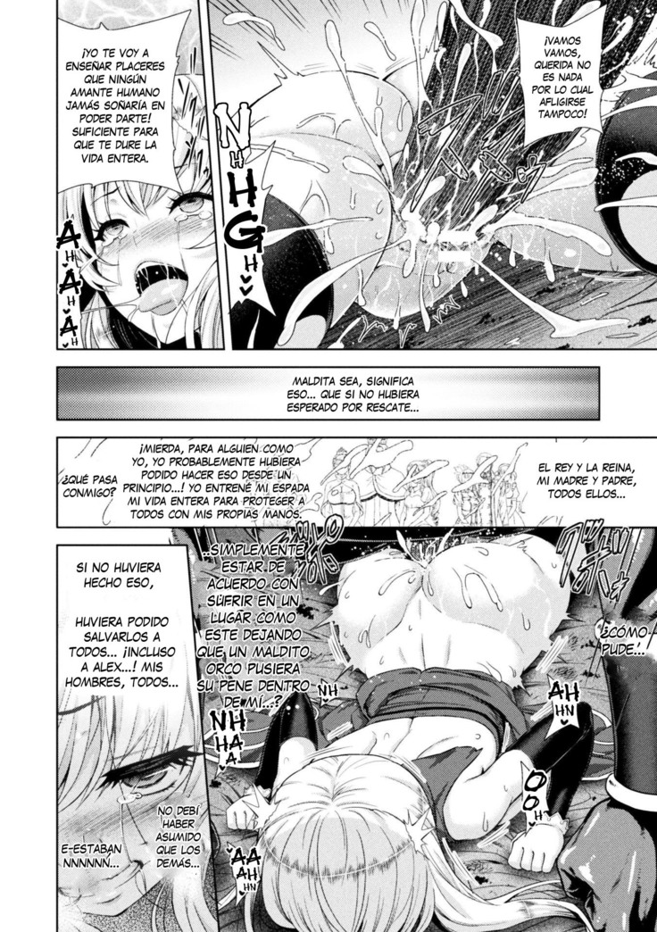 Erona -Orc no Inmon ni Okasareta Onna Kishi no Matsuro-   Erona -La Caída de una Hermosa Guerrera Maldecida con la Lasciva Marca de un Orco- Cap. 1-3