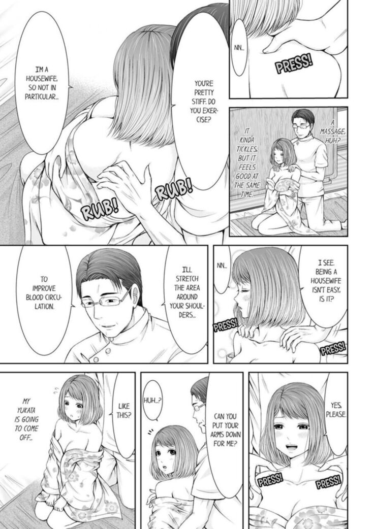 Seitraishi ni Jirasare Tsuzuketa Tsuma ~Otto ni wa Ienai Nureiki Massage | A Wife who Gets Teased Continually by a Masseur ー A Massage that Makes Me Cum Behind My Husband’s Back 1