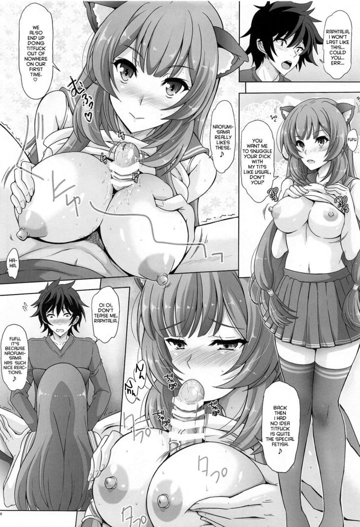 Yoru mo Sugoku Rippa na Yuusha-sama ni 1-ban Jouzu ni Gohoushi Dekiru no wa Raphtalia nandesu kara ne