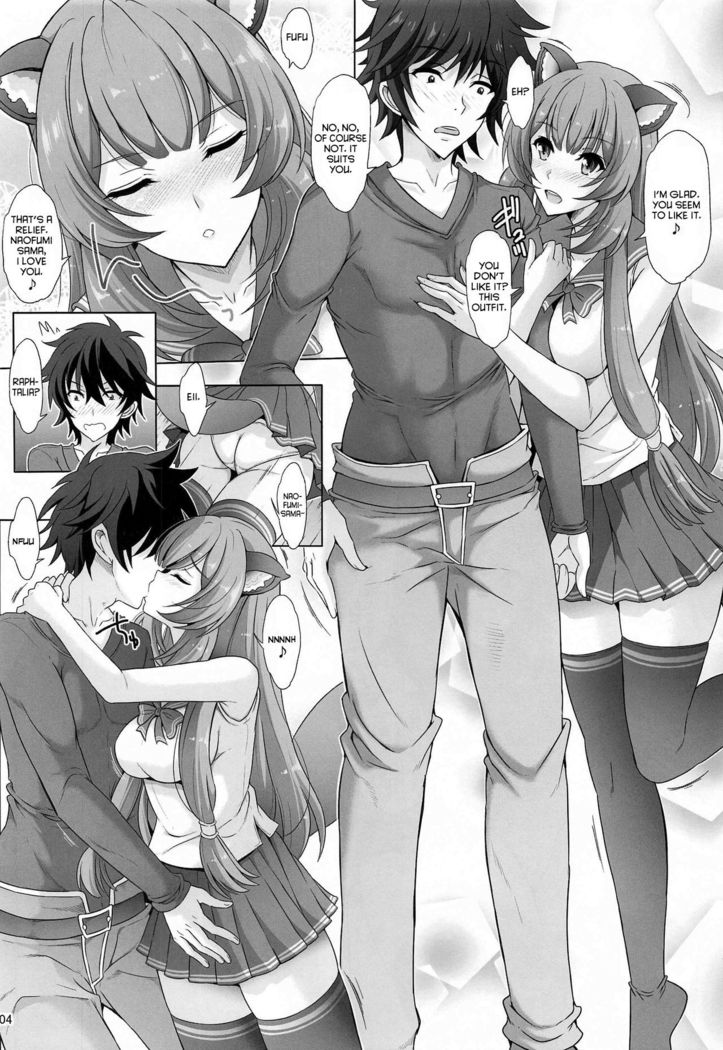 Yoru mo Sugoku Rippa na Yuusha-sama ni 1-ban Jouzu ni Gohoushi Dekiru no wa Raphtalia nandesu kara ne