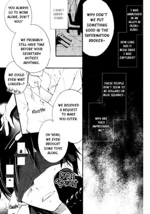[arabicYAMATO] Izaya's Imprisonment - Durarara doujinshi (Yaoi-Sei) English